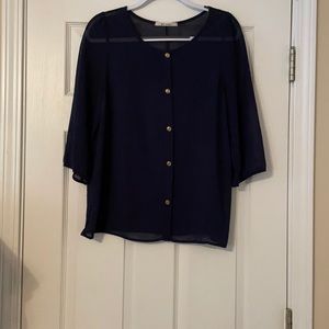 Navy Blouse! Smoke free home!